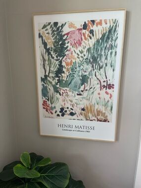 2 Piece Framed Artwork - Henri Matisse & William Morris Canvas Prints